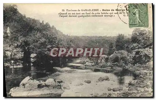 Cartes postales Environs de Gargilesse Bains de George