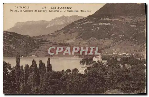 Ansichtskarte AK Lac d'Annecy Duingt le Chateau de Duingt Talloires et le Parmelan