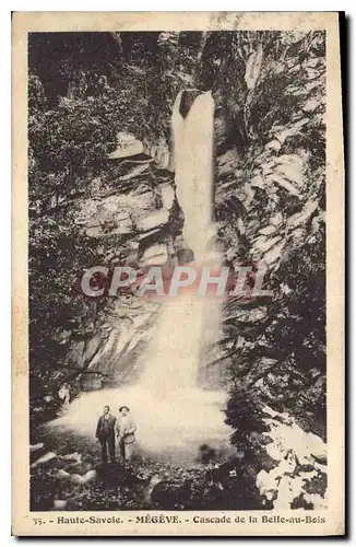 Cartes postales Haute Savoie Megeve Cascade de la Belle au Bois