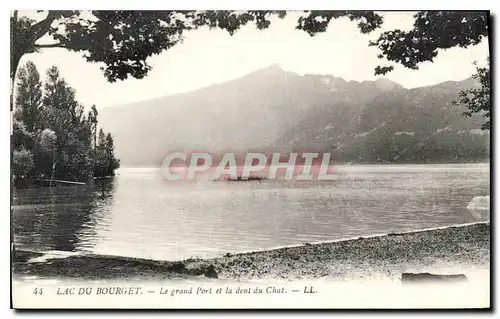 Ansichtskarte AK Lac du Bourget Le grand Port et la dent du Chat