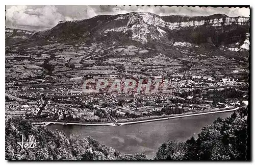 Cartes postales Aix les Bains Vue generale Le Lac et le Mt Revard
