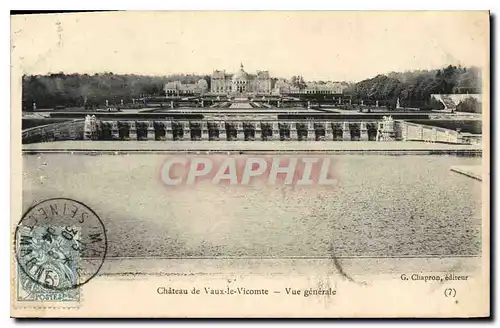 Cartes postales Chateau de Vaux le Vicomte Vue generale