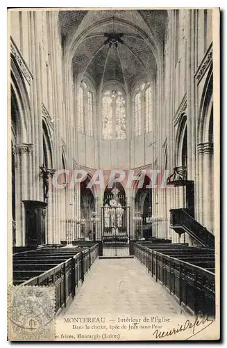 Cartes postales Montereau Interieur de l'Eglise