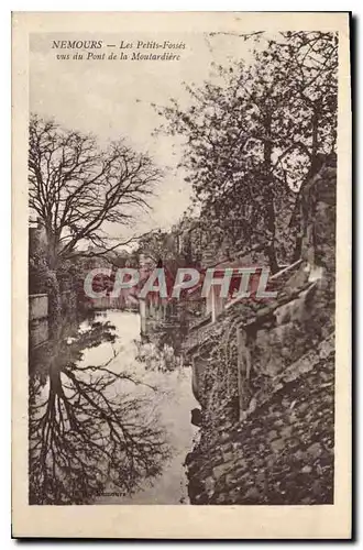 Cartes postales Nemours Les Petits Fosses vus du Pont de la Moutardiere