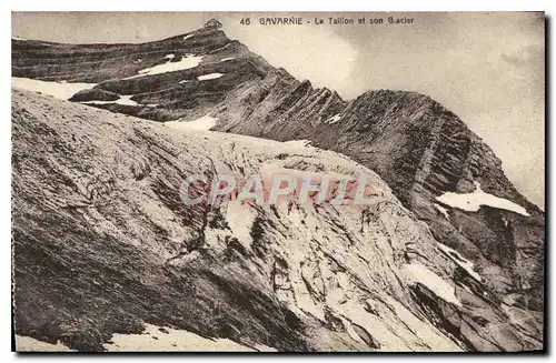 Cartes postales Gavarnie Le Taillon et son Glacier