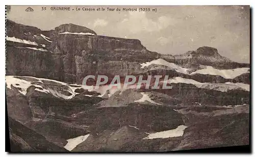 Ansichtskarte AK Gavarnie Le Casque et la Tour de Marbore