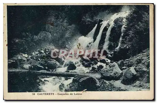 Ansichtskarte AK Cauterets Cascades de Lutour