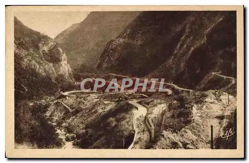 Cartes postales Cauterets Route de Pierrefitte a Cauterets Le Colimacon