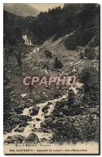 Cartes postales Cauterets Cascade de Lutour Vue d'Ensemble