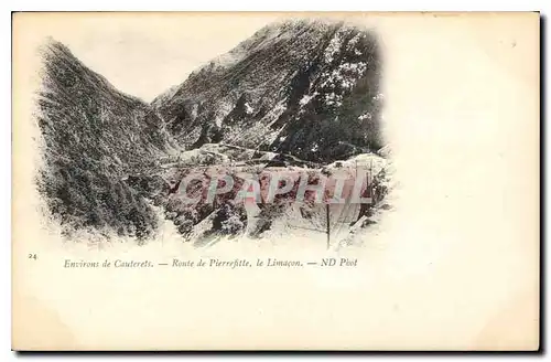 Cartes postales Environs de Cauterets Route de Pierrefitte le Limacon