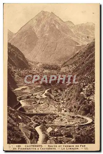 Cartes postales Cauterets Route et Chemin de Fer de Pierrefitte a Cauterets Le Limacon