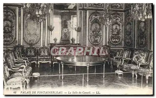 Cartes postales Palais de Fontainebleau La Salle du Conseil