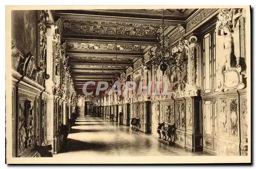 Ansichtskarte AK Fontainebleau S et M Le Palais Galerie Francois