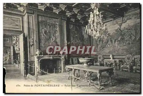 Cartes postales Palais de Fontainebleau Salon des Tapisseries