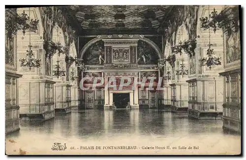 Ansichtskarte AK Palais de Fontainebleau Galerie Henri II ou Salle de Bal