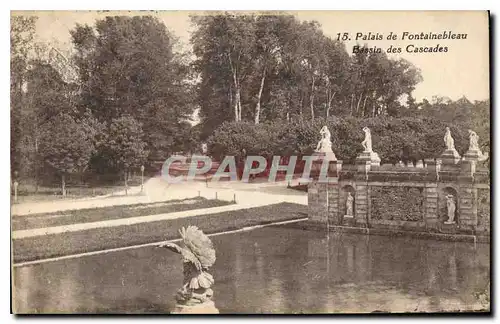 Ansichtskarte AK Palais de Fontainebleau Bassin des Cascades