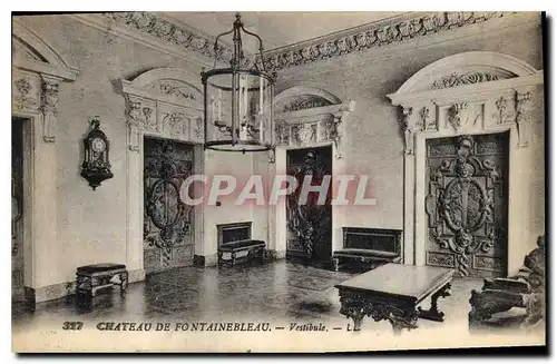 Ansichtskarte AK Chateau de Fontainebleau Vestibule