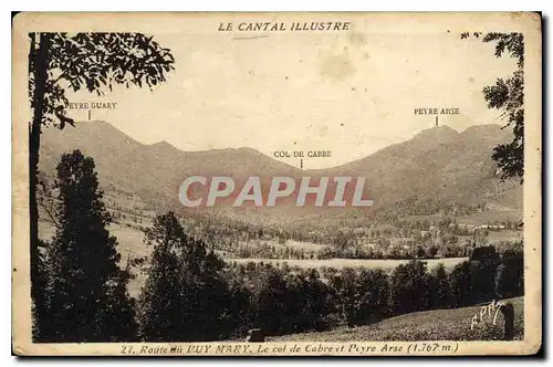 Cartes postales Le Cantal Illustre Route dit Puy Mary