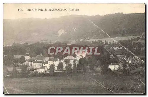 Cartes postales Vue Generale de Marmanhac Cantal