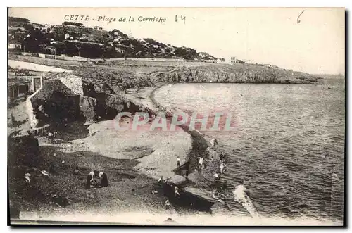 Ansichtskarte AK Cette Plage de le Corniche