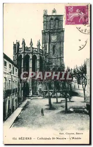 Ansichtskarte AK Beziers Cathedrale St Nazaire L'Abside