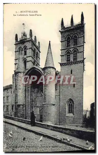 Ansichtskarte AK Montpellier La Cathedrale Saint Pierre