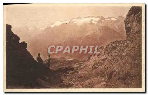 Cartes postales Env de Luchon Les Monts vus a travers