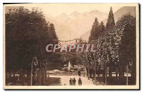 Ansichtskarte AK Luchon Le Parc et le Port de Venasque vus du Casino