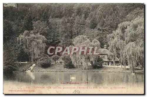 Ansichtskarte AK Luchon Le Lac des Quinconces Buvette du Pre en Haut