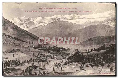 Cartes postales Luchon Vue sur la Haute Chaine Frontiere