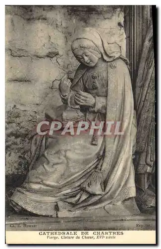 Ansichtskarte AK Cathedrale de Chartres Vierge Cloture du Choeur