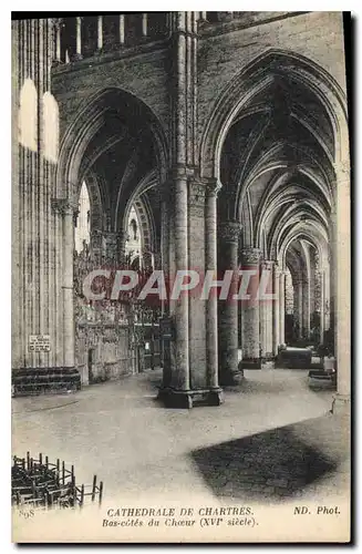 Ansichtskarte AK Cathedrale de Chartres Bas cotes du Choeur