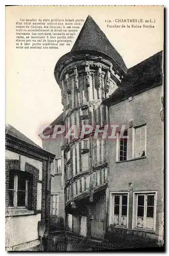 Ansichtskarte AK Chartres Escalier de la Reine Berthe