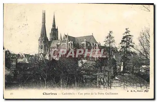 Ansichtskarte AK Chartres Cathedrale Vue prise de la Porte Guillaume