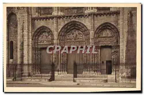 Ansichtskarte AK Chartres Eure et Loir La Cathedrale le portail Nord