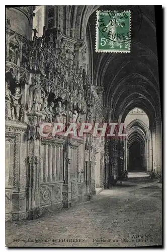 Ansichtskarte AK Cathedrale de Chartres Pourtour du ch�ur