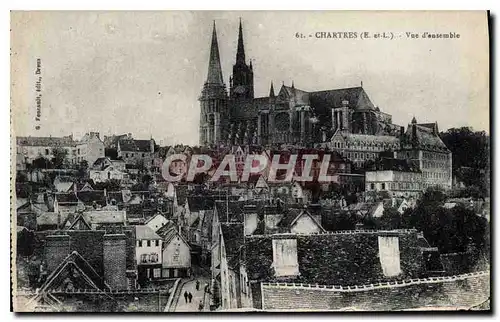 Ansichtskarte AK Chartres Vue d'ensemble