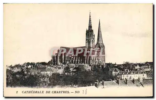 Cartes postales Cathedrale de Chartres ND