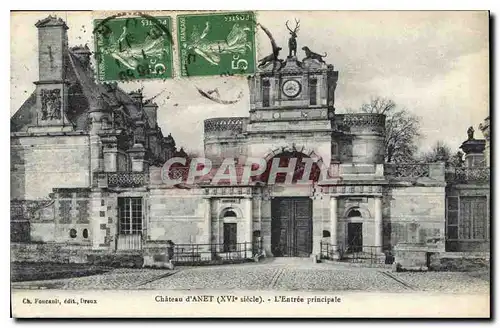 Cartes postales Chateau d'Anet L'Entree principale