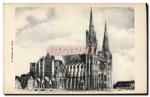 Ansichtskarte AK Chartres E et L la Cathedrale du XII au XVI siecle