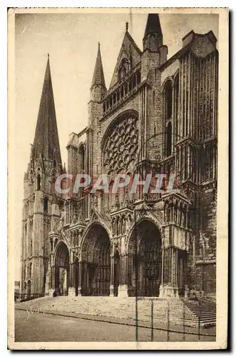 Ansichtskarte AK Chartres Eure et Loire le Portail Sud et la Vieille Tour