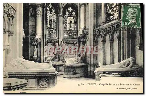 Ansichtskarte AK Dreux Chapelle St Louis Pourtour du Choeur