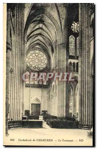 Ansichtskarte AK Cathedrale de Chartres le Transept