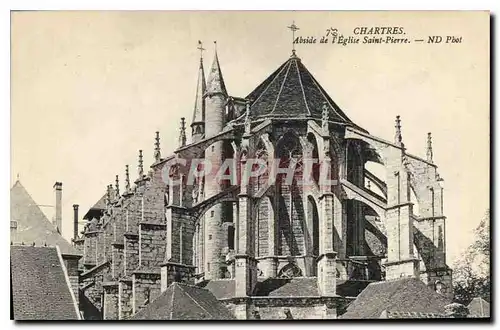 Ansichtskarte AK Chartres Abside de l'eglise Saint Pierre