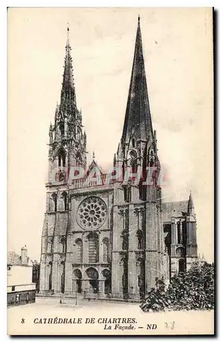 Ansichtskarte AK Cathedrale de Chartres la Facade