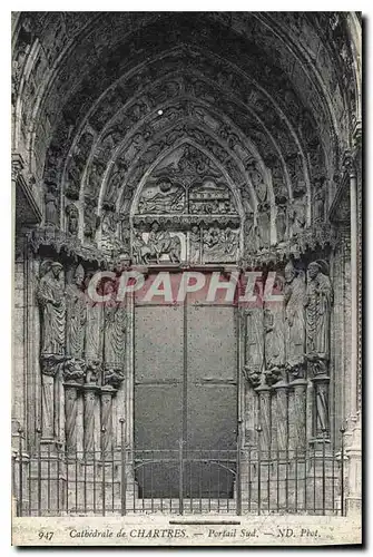 Ansichtskarte AK Cathedrale de Chartres Portail Sud