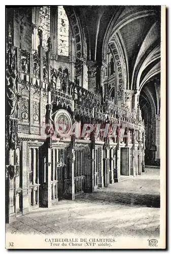 Ansichtskarte AK Cathedrale de Chartres Tour du Choeur XVI siecle