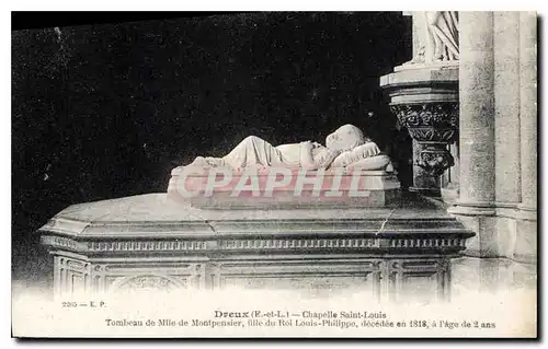 Ansichtskarte AK Dreux E et L Chapelle Saint Louis Tombeau de Mile de Montpensier fille du Roi Louis Philippe