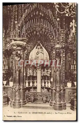 Ansichtskarte AK Cathedrale de Chartres E et L la Vierge au Pilier