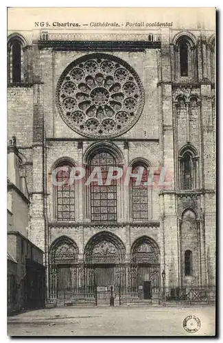 Ansichtskarte AK Chartres Cathedrale Portail Occidental